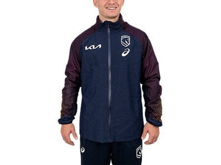 Brisbane Broncos Asics ジャケット XL Asics Mens 2026 Brisbane Broncos Team Tech Jacket