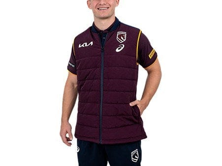 Asics Mens 2026 Brisbane Broncos Puffer Vest