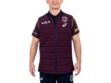 Asics Mens 2026 Brisbane Broncos Puffer Vest