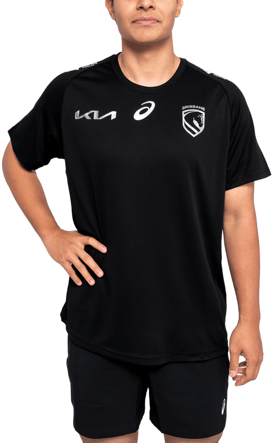 Asics Mens 2026 Brisbane Broncs Rep Charity Run Out Tee