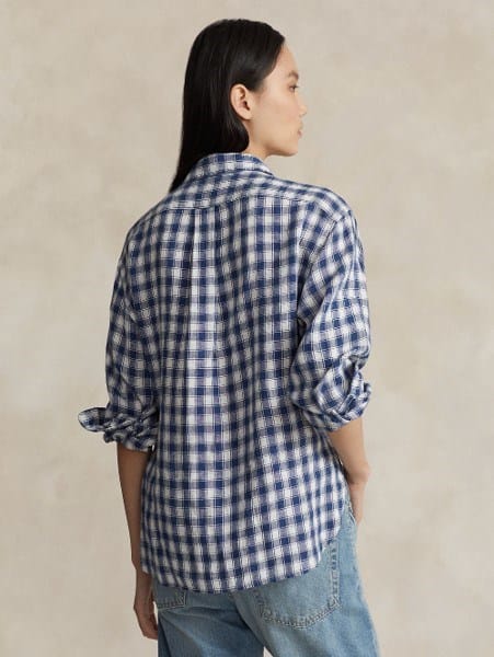 Load image into Gallery viewer, Polo Ralph Lauren Womens Checked Linen Shirt
