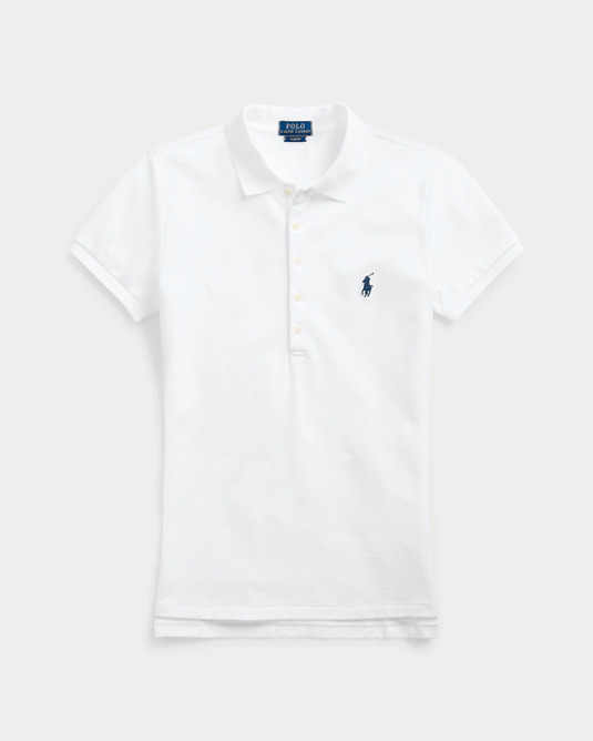 Ralph Lauren Womens Slim Polo  - White