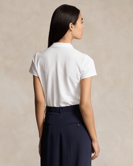 Ralph Lauren Womens Slim Polo  - White