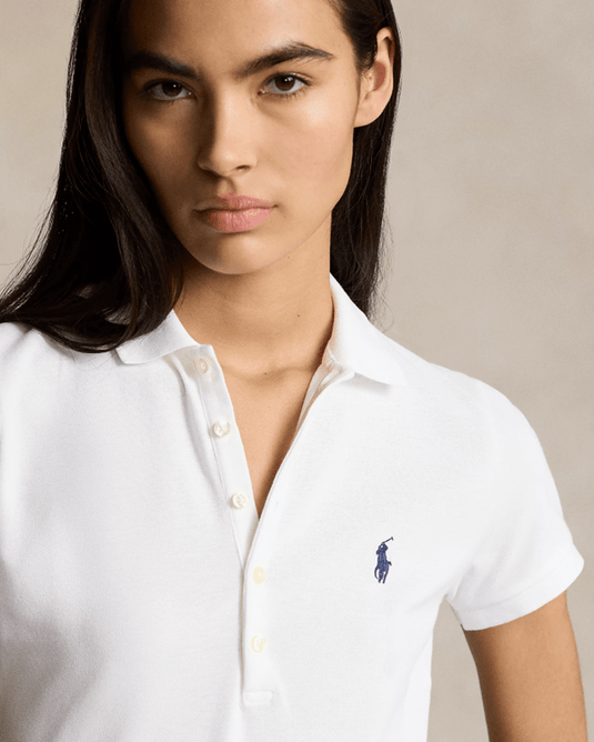 Ralph Lauren Womens Slim Polo  - White