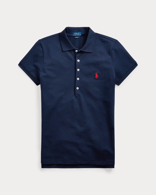 Ralph Lauren Womens Slim Polo - Navy