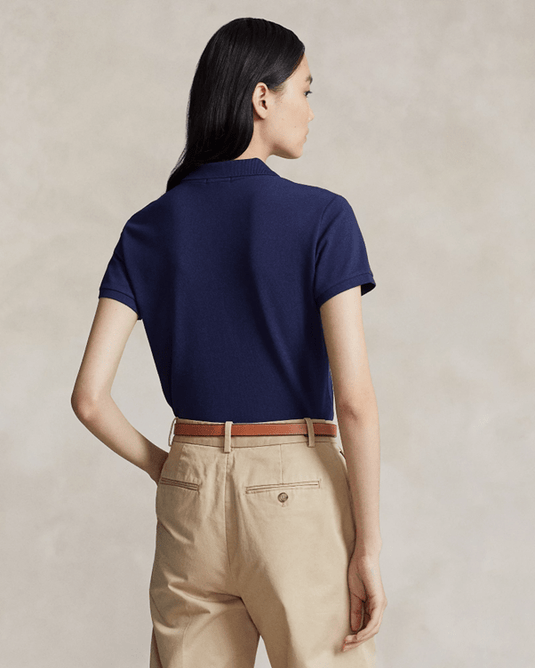 Ralph Lauren Womens Slim Polo - Navy