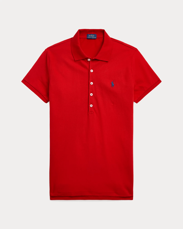 Load image into Gallery viewer, Ralph Lauren Womens Slim Polo - Red
