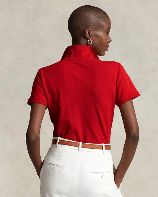 Ralph Lauren Womens Slim Polo - Red