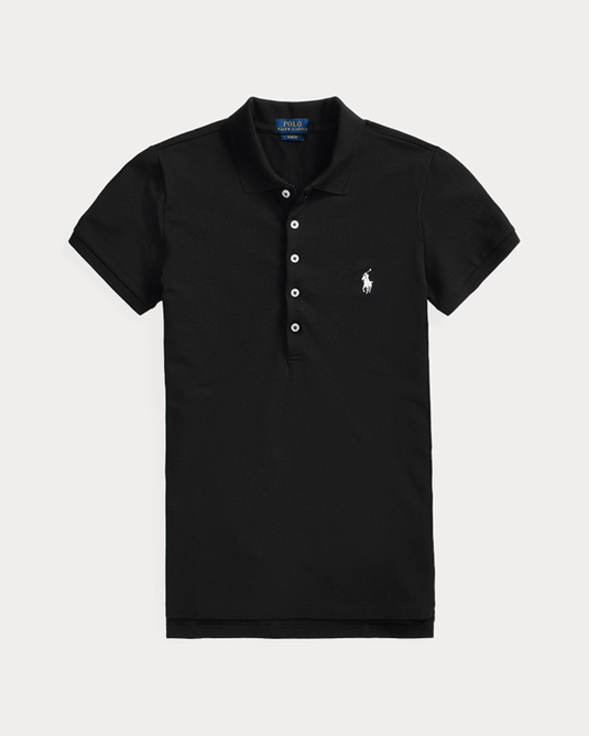 Ralph Lauren Womens Slim Polo  - Black