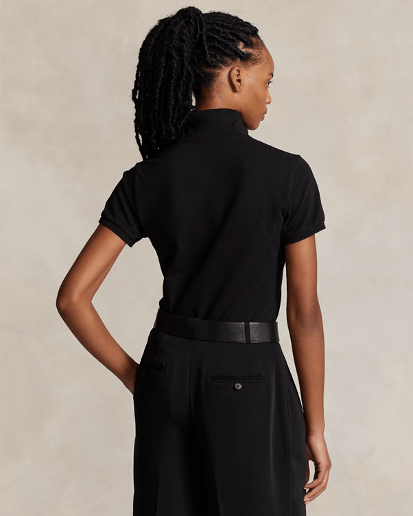 Load image into Gallery viewer, Ralph Lauren Womens Slim Polo  - Black
