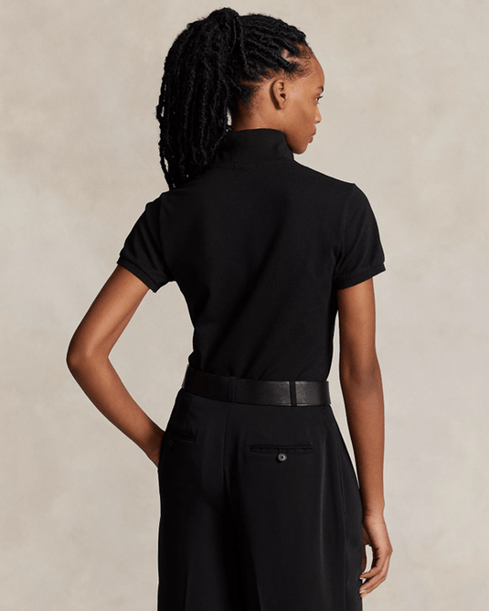 Ralph Lauren Womens Slim Polo  - Black