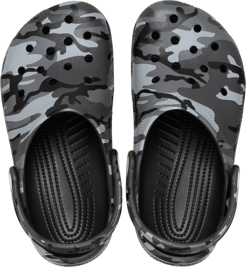 Load image into Gallery viewer, Crocs Kids Camouflage Classic Clog - Black/Slate Grey
