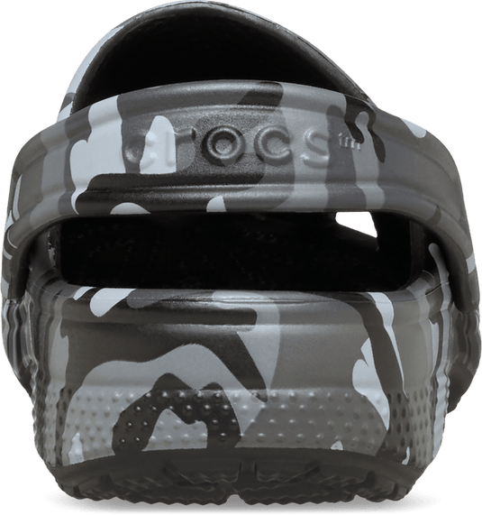 Crocs Kids Camouflage Classic Clog - Black/Slate Grey