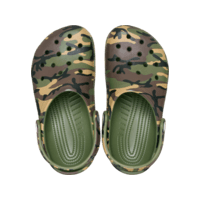 Crocs Kids Classic Camouflage Clog - Army Green