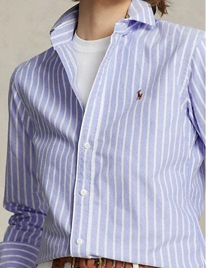 Ralph Lauren Womens Classic Fit Oxford Shirt - Blue/White