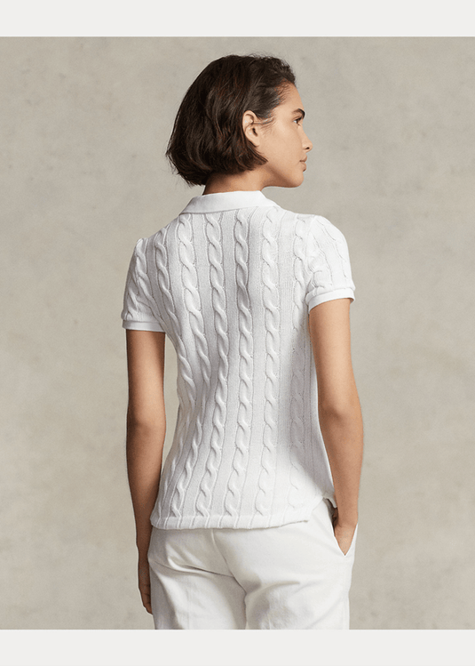 Ralph Lauren Womens Cable Knit Polo