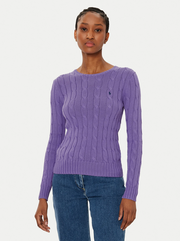 Load image into Gallery viewer, Polo Ralph Lauren Womens Cable Knit Cotton Crewneck Sweater
