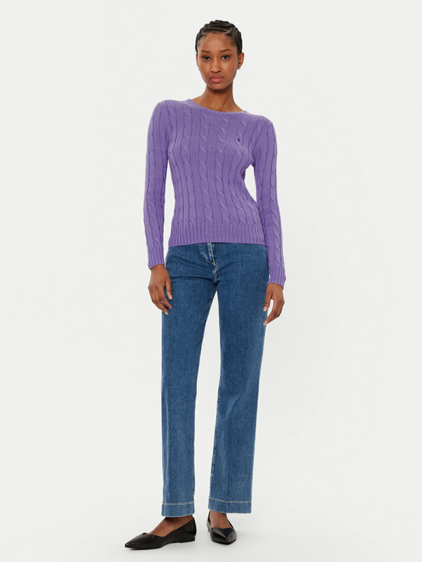 Load image into Gallery viewer, Polo Ralph Lauren Womens Cable Knit Cotton Crewneck Sweater
