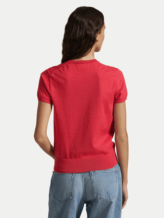Ralph Lauren Womens Short Sleeve Knit Top