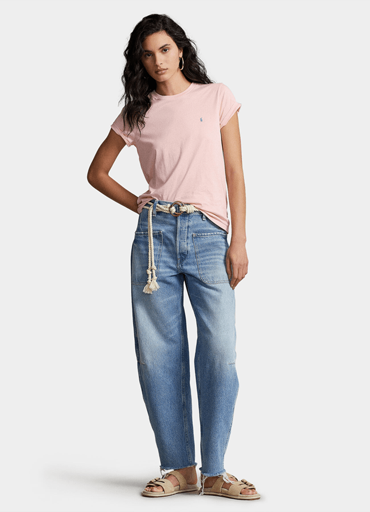 Load image into Gallery viewer, Ralph Lauren Womens Cotton Jersey Crewneck Tee
