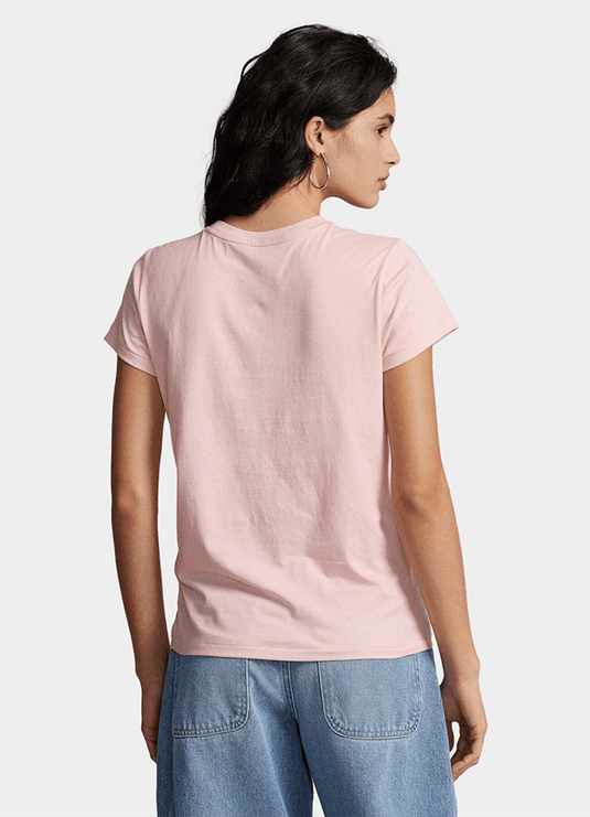 Ralph Lauren Womens Cotton Jersey Crewneck Tee