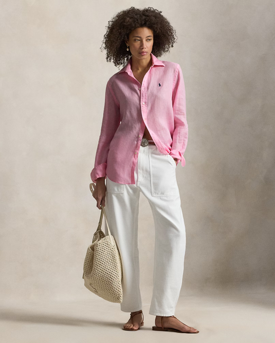Polo Ralph Lauren Womens Classic Fit Linen Shirt