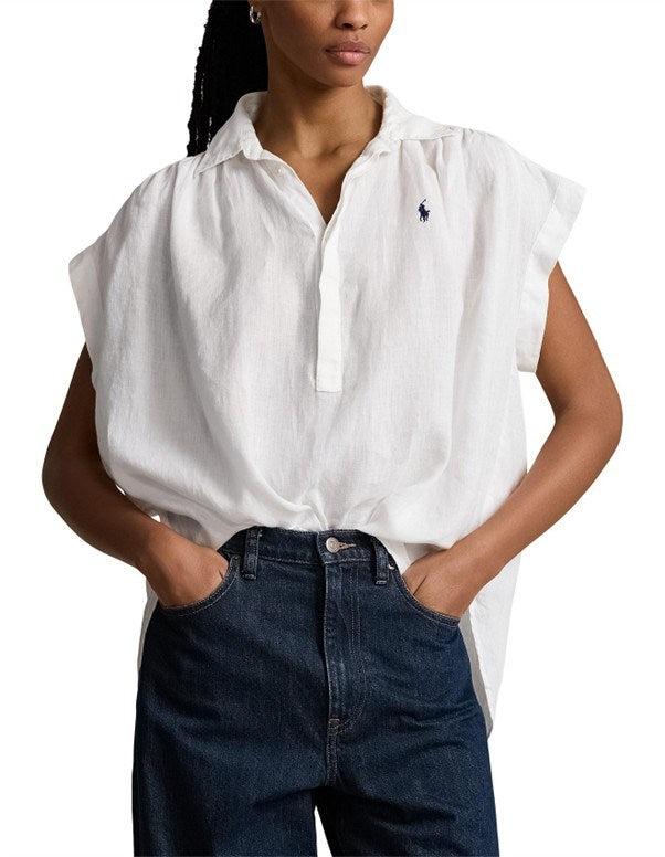 Load image into Gallery viewer, Polo Ralph Lauren Womens Linen Popover Shirt
