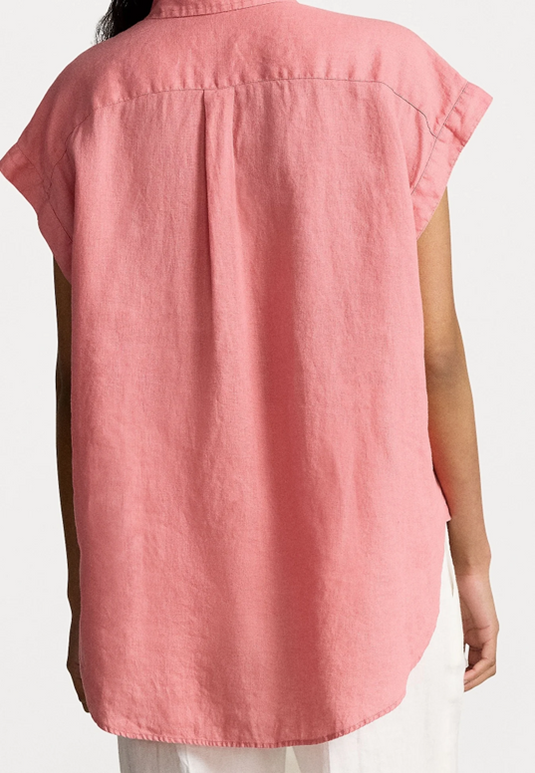 Polo Ralph Lauren Womens Linen Popover Shirt
