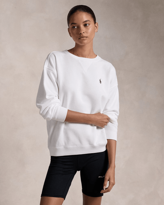 Ralph Lauren Womens Fleece Crewneck Pullover