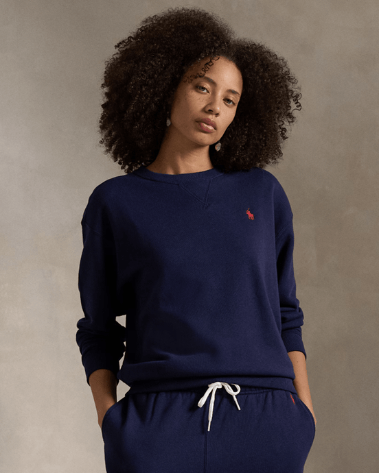 Ralph Lauren Womens Fleece Crewneck Pullover
