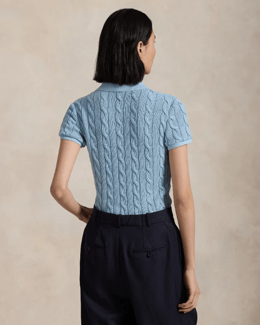 Ralph Lauren Womens Cable Knit Polo