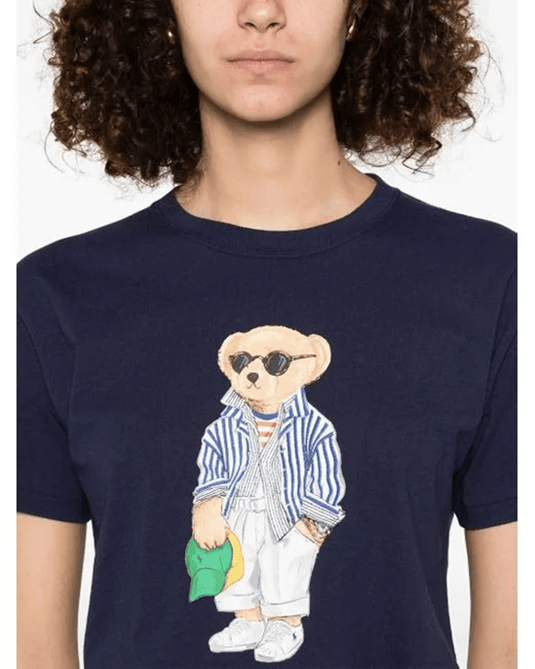Ralph Lauren Womens Polo Bear Cotton Jersey Tee
