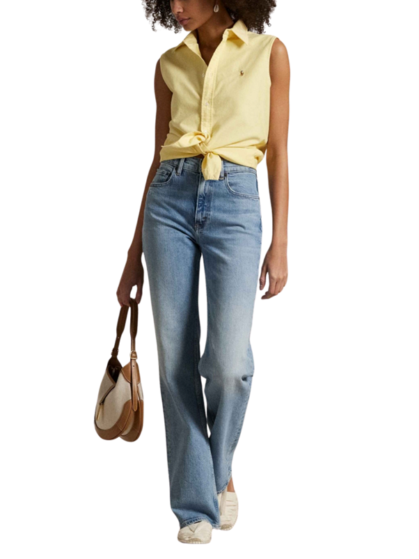 Load image into Gallery viewer, Polo Ralph Lauren Womens Cotton Oxford Sleveless Shirt
