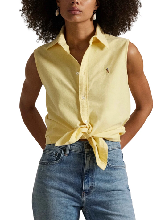 Polo Ralph Lauren Womens Cotton Oxford Sleveless Shirt