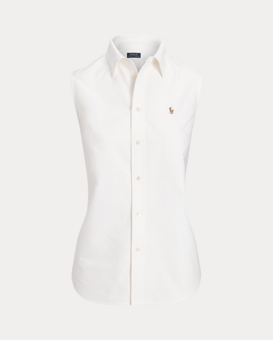 Polo Ralph Lauren Womens Cotton Oxford Sleveless Shirt