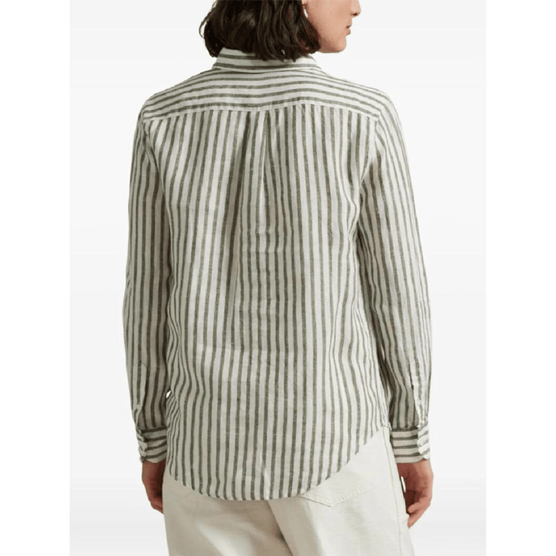 Load image into Gallery viewer, Ralph Lauren Womens Classic Fit Striped Linen Shirt
