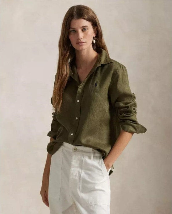Ralph Lauren WomensClassic Fit Linen Shirt