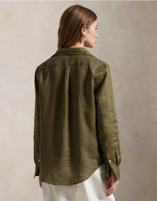 Ralph Lauren WomensClassic Fit Linen Shirt