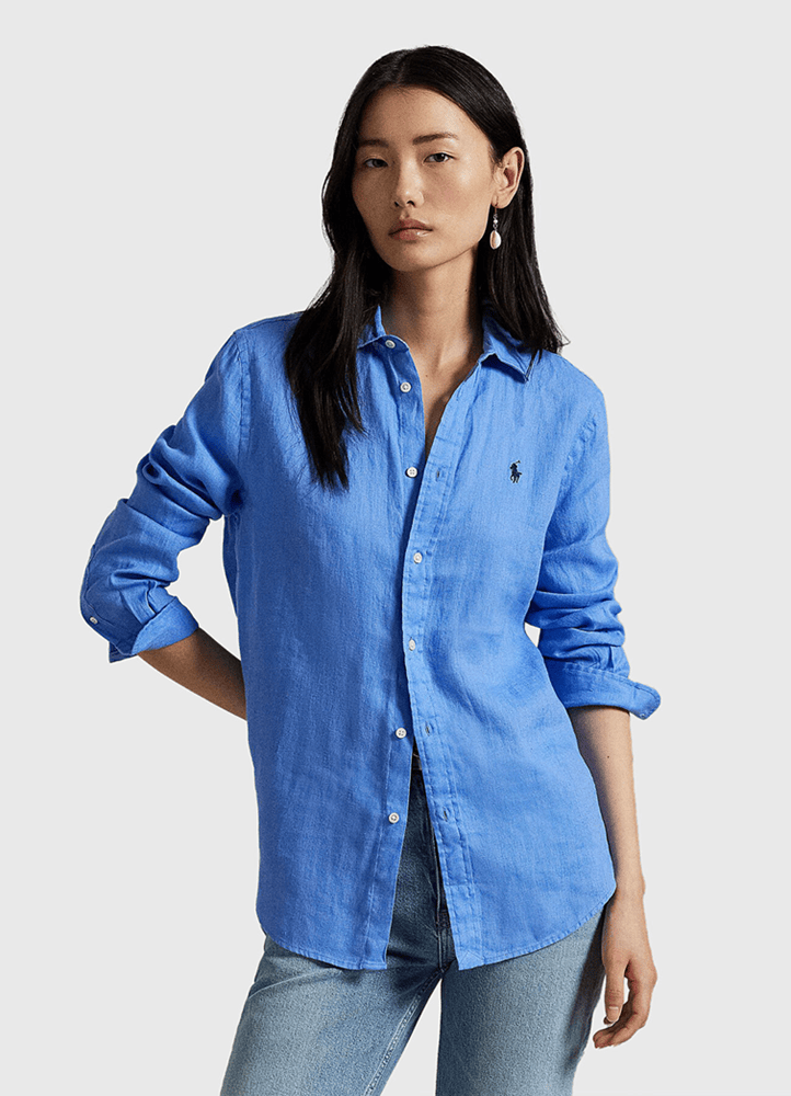 Load image into Gallery viewer, Polo Ralph Lauren Womens Classic Fit Linen Shirt
