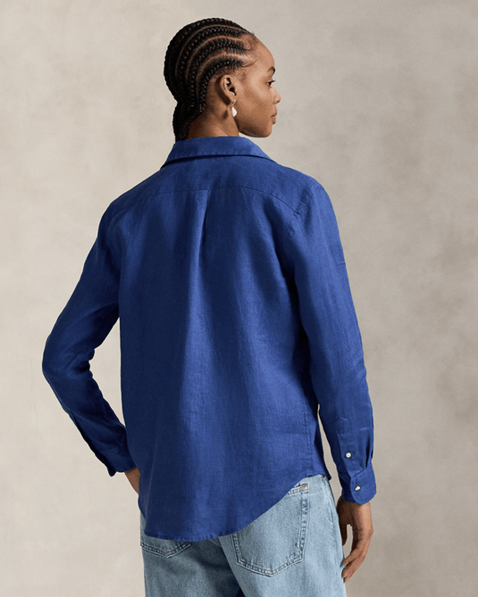 Ralph Lauren Womens Classic Fit Linen Shirt