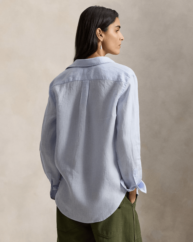 Load image into Gallery viewer, Polo Ralph Lauren Womens Classic Fit Linen Shirt
