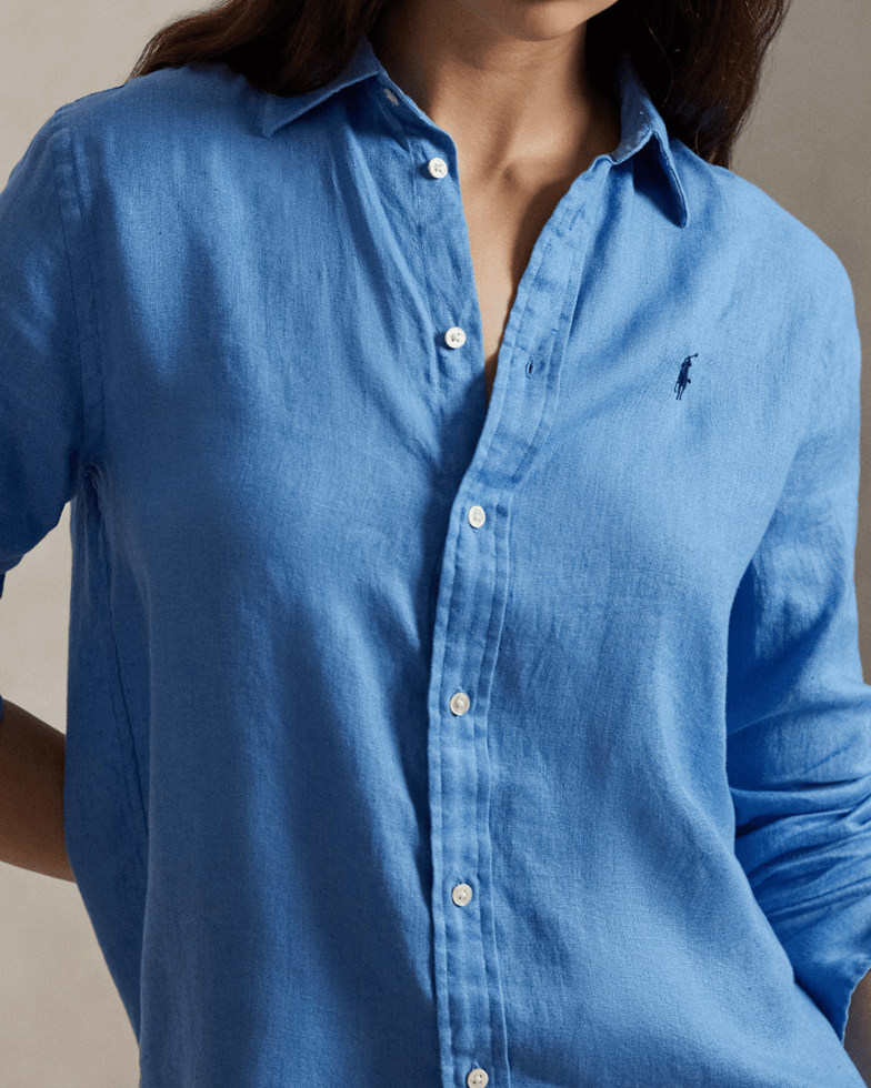 Load image into Gallery viewer, Polo Ralph Lauren Womens Classic Fit Linen Shirt
