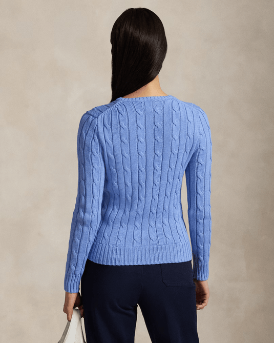 Ralph Lauren Womens Cable-Knit Cotton Crewneck Jumper