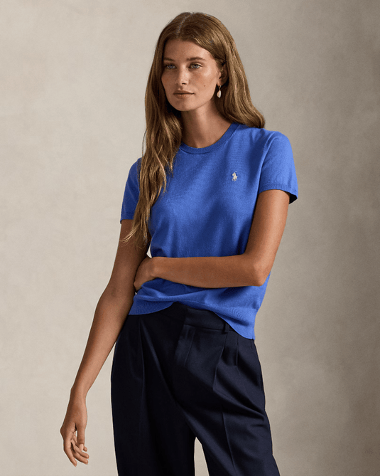 Polo Ralph Lauren Womens Short-Sleeve Crewneck Sweater