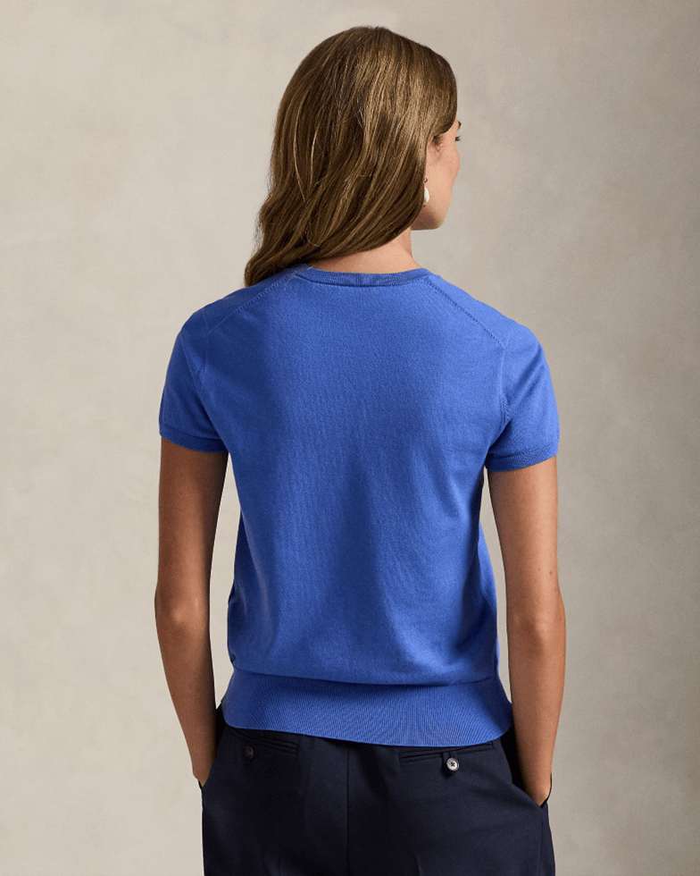 Load image into Gallery viewer, Polo Ralph Lauren Womens Short-Sleeve Crewneck Sweater
