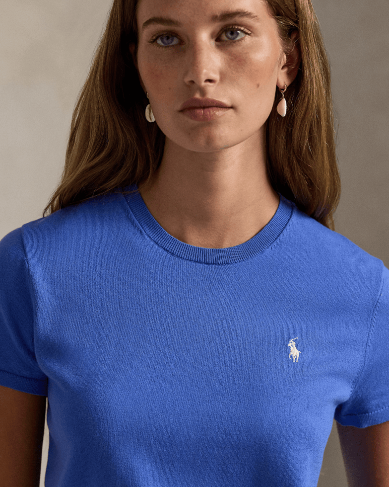 Load image into Gallery viewer, Polo Ralph Lauren Womens Short-Sleeve Crewneck Sweater
