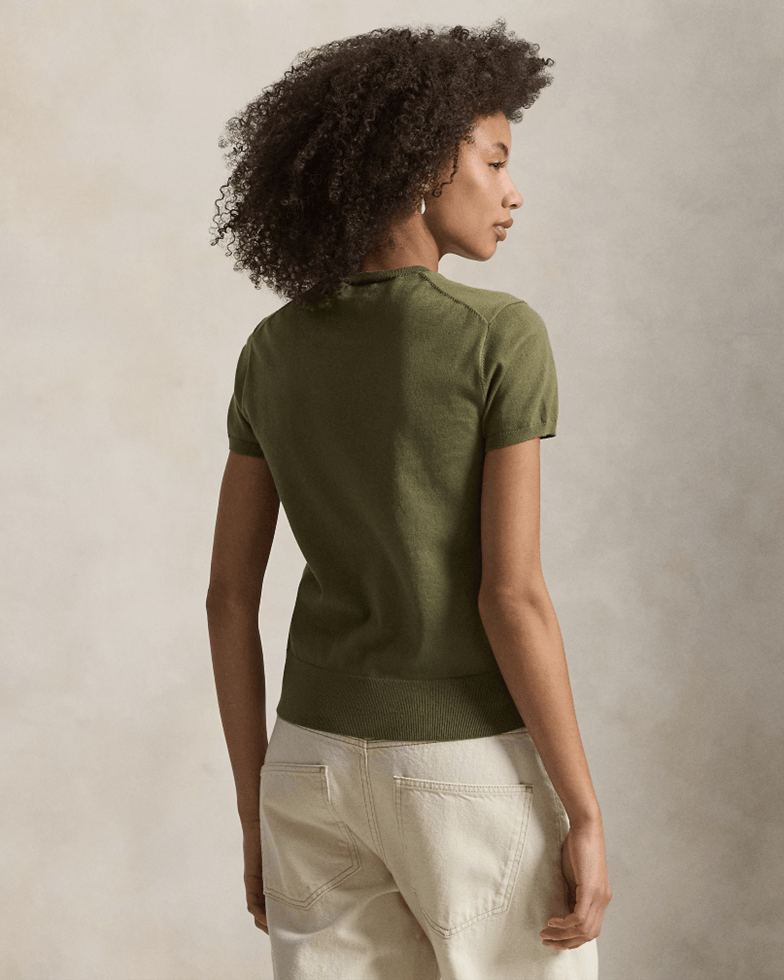Load image into Gallery viewer, Polo Ralph Lauren Womens Short-Sleeve Crewneck Sweater
