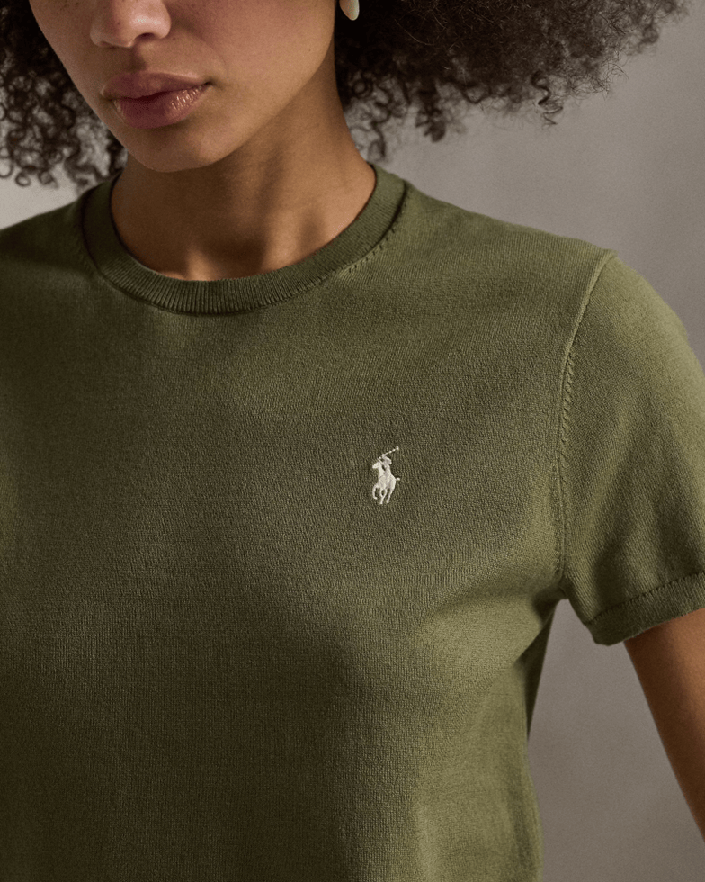 Load image into Gallery viewer, Polo Ralph Lauren Womens Short-Sleeve Crewneck Sweater
