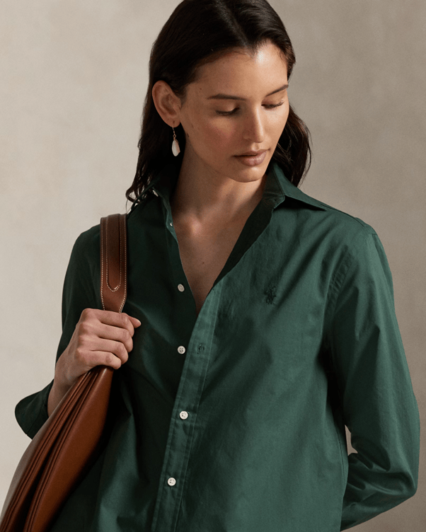 Load image into Gallery viewer, Ralph Lauren Womens Classic Fit Cotton Twill Shirt
