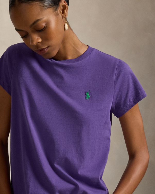 Load image into Gallery viewer, Polo Ralph Lauren Womens Cotton Jersey Crewneck Tee
